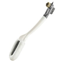 키워도 실리콘 헤드 신발 브러쉬, 흰색, 1개