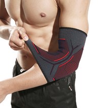 로이어 스포츠 압박 엘보우 팔꿈치 보호대 레드, 1개