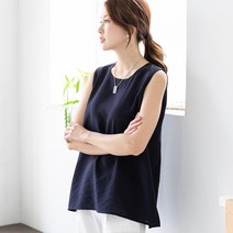 BB캐주얼 여성용 빅사이즈 인견 민소매 블라우스 2p