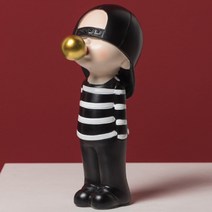 JH Company 골드 풍선껌 오브제, 블랙