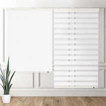 누베스 듀오매직 베이직 콤비 블라인드 화이트 135 x 240 cm