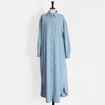 이프만 데님 롱 셔츠