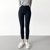 잘빠진 여성용 기장별 스판 밴딩 스키니 팬츠 숏버전