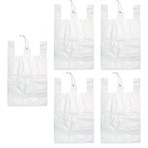 스위스녹스 손잡이 마트 비닐 봉투 유백, 8L, 500매