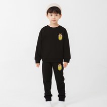 키즈크루 아동용 다람쥐포켓 기모 트레이닝 상하의 세트