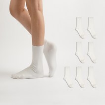 노디자인 여성용 링크스 골지 중목 양말 8켤레