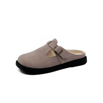 여성용 올어바웃 베이직 인조 스웨이드 둥근코 버켄 로퍼 슬리퍼 O_SL24