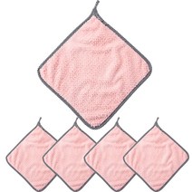 바디보 주방 고리 핸드 타올 20g, 핑크, 5개