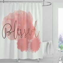 리들링 유니크 샤워커튼 TYPE11 120 x 180 cm + 커튼고리 12p, 1세트