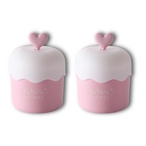잇곰 하트 거품기 86g, 핑크, 2개