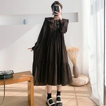 에스텔라 트렌디 프렌치 셔츠 롱 임산부 원피스
