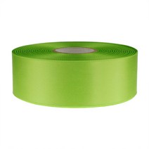 고밀도주자 공단 리본끈 25mm, 연두색, 45m