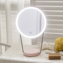 코비 미즈 미러 LDE 메이크업 거울 MSMirror-RL1200, 핑크