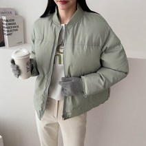 세컨그라운드 여성용 시보리 라인 패딩 점퍼