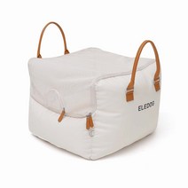엘르독 강아지 카방이 카시트 M, 아이보리, 1개