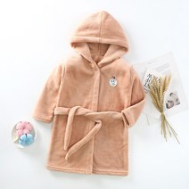 스타빈 아동용 스마일패치 후드 목욕가운 110호, 핑크, 1개