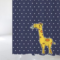 디자인수풀 북유럽 스타일 샤워커튼 sc311 1800 x 1880 mm + 플라스틱 고리 12p + 화이트 커튼봉 풀세트, 1세트, 멀티(혼합)컬러