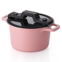 네오플램 저압 스마트쿡 양수냄비, 핑크, 24cm
