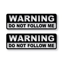 WARNING DO NOT SUV 데칼 스티커 대, 블랙, 2개