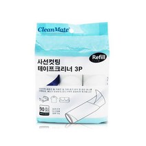 90회 사선컷팅 테이프클리너 리필 3p, 1개