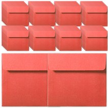 투영디자인 러블리 미니 카드봉투, 레드, 50개