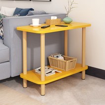 따니네 안쵸 2단 수납테이블 80형 소 ZZ021, 옐로우