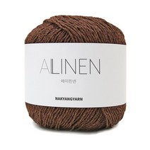 니뜨 에이린넨 뜨개실 70g, 577 브라운, 1개