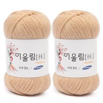 브랜드얀 어울림 뜨개실 2p, 902 베이지, 400m