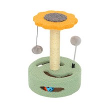 다아모아 고양이 캣타워 장난감, 옐로우, 1개