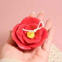 앵글띵 동백꽃 한송이 입체 실리콘 몰드 대