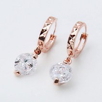 여성용 14K 골드핀 어도러블 원터치 귀걸이 RS114