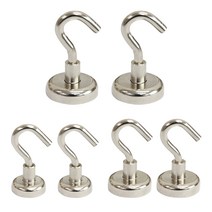 리빙다 자석고리 3종 x 2p 세트, 실버, 1세트