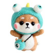 아이엠미니 DIY 펠트 니들 세트, 몬스터 시바, 1세트