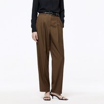 아헤 여성용 울 커브드 테이퍼드 팬츠