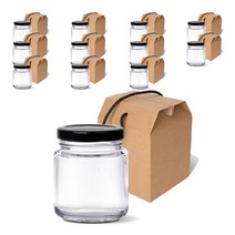 미르코리아 일자형 용기 블랙캡 150ml + 고급형 1구 선물상자 소형 세트, 12세트