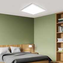 원하 초슬림 직하 평판 엣지 플리커프리 면조명 50W 640 x 640 mm, 화이트