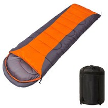 블루리빙 봄여름 침낭 1100g, 1개, 오렌지그레이