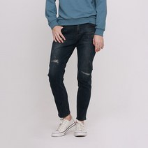잠뱅이 남성용 포인트 스티치 라텍스구제 올약워싱 청바지 AM3DTA513