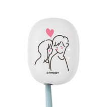 트라이코지 커플드로잉 UVC LED 미니 휴대용 칫솔살균기 STB-022, 마주보기
