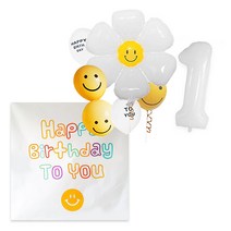 마켓감성 해피벌스데이배경 생일풍선세트, 타입1, 1세트