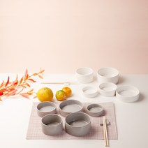 겐지아 순수 도자기 홈세트 14p, 혼합색상, 식기 14p