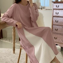 보리맘 빅사이즈 임부복 긴 모네 롱 원피스 a744