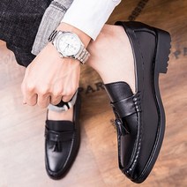 ARTcom 남성용 가죽 캐쥬얼 테슬 로퍼 FA0155