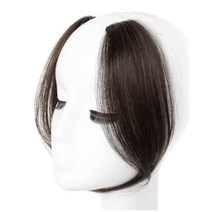 하이유니 와이드 사이드 뱅 앞머리 헤어피스 25cm, 브라운블랙, 2개