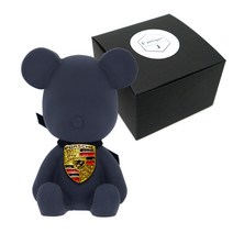 라띠크제이 엠블럼 베어 차량용 방향제 포르쉐 블랙 + 리필 화이트머스크 5ml, 1세트