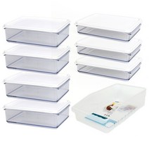 소담 냉장 냉동 보관용기 세트, 1세트, 보관용기 670ml x 3p + 1000ml x 4p + 트레이