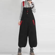 MA 빅사이즈 워싱 멜빵바지