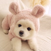 반려동물 헤비후리스 올인원, 핑크