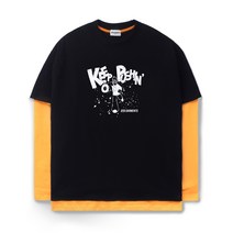 QT8 GARMENTS 남성용 DA Breaking Boy Layered Tee