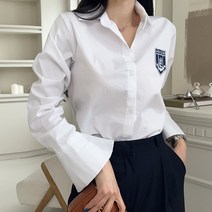 시크폭스 여성용 위티니 와펜 커프스 셔츠